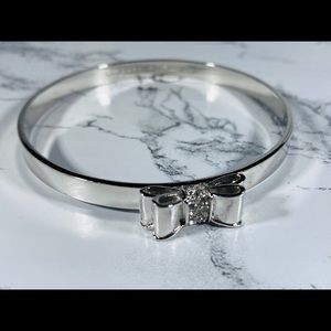 Kate Spade Silver Bangle/Bracelet with Bow